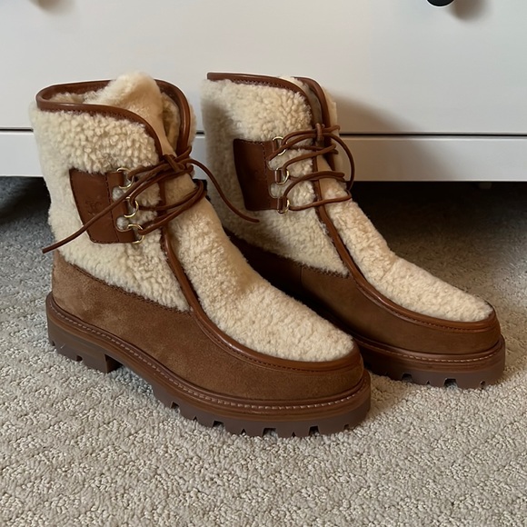 celine shearling shoes